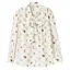 Joules Ladies Everly Tie Neck Blouse - Equestrian Print